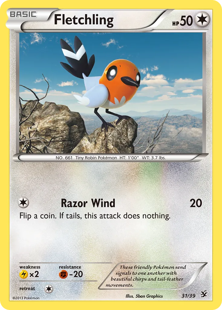 Fletchling — Kalos Starter Set — Pokémon