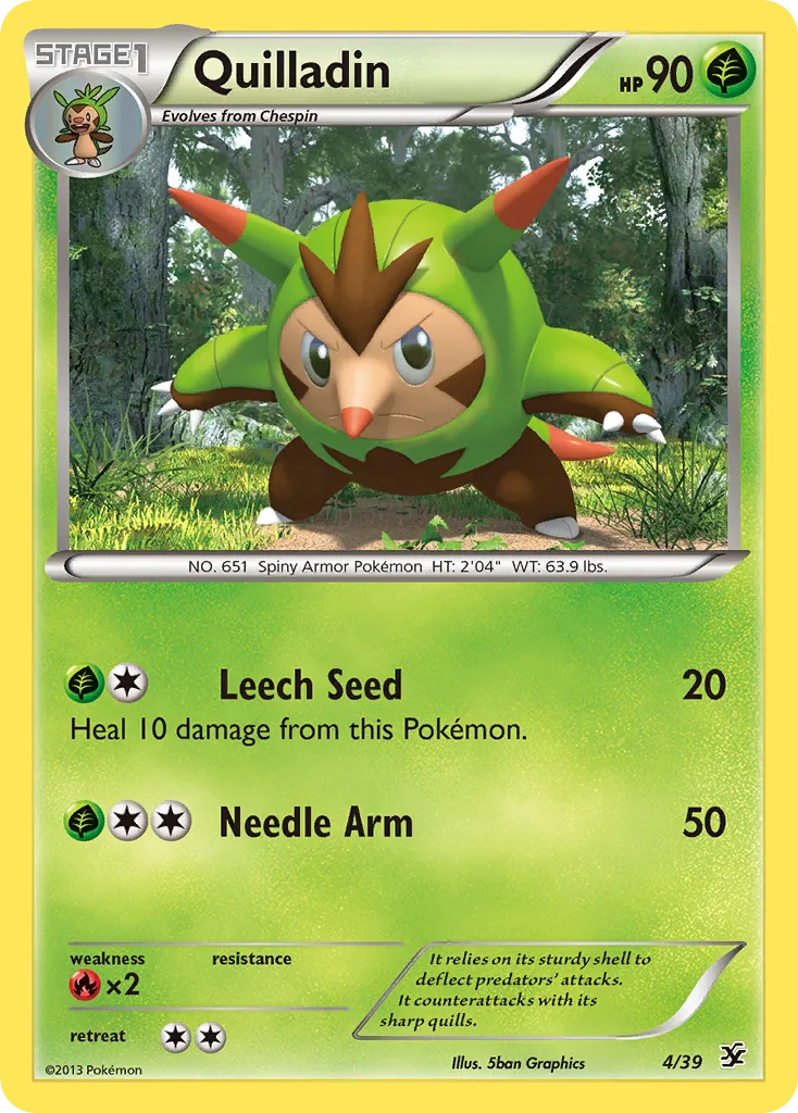 Quilladin — Kalos Starter Set — Pokémon