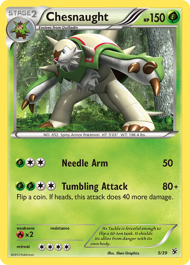 Chesnaught — Kalos Starter Set — Pokémon