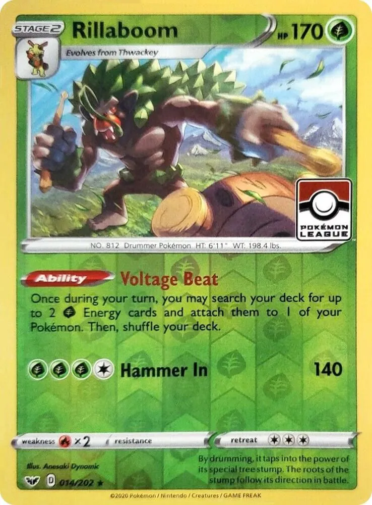 Rillaboom — League & Championship Cards — Pokémon
