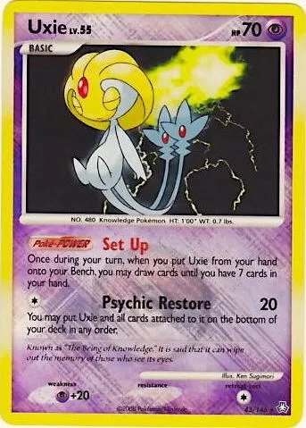 Uxie — League & Championship Cards — Pokémon