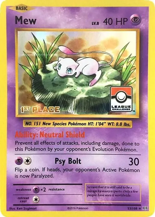 Mew — League & Championship Cards — Pokemon