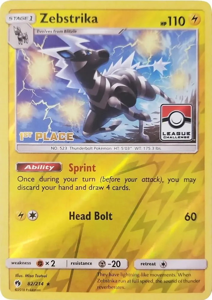 Zebstrika — League & Championship Cards — Pokemon