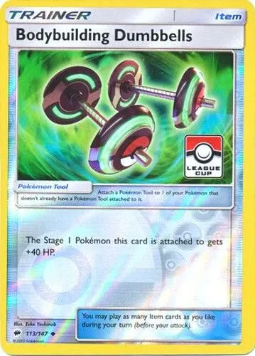 Bodybuilding Dumbbells — League & Championship Cards — Pokemon