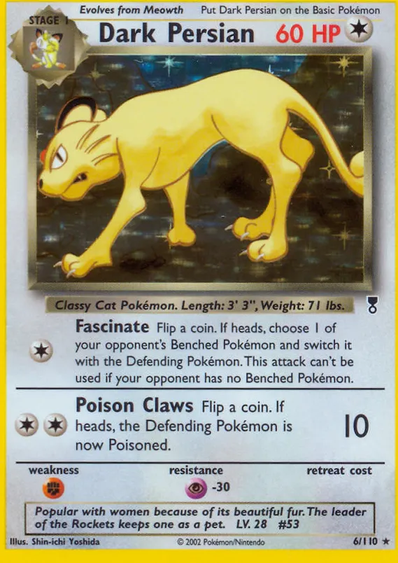 Dark Persian from Legendary Collection - Pokemon