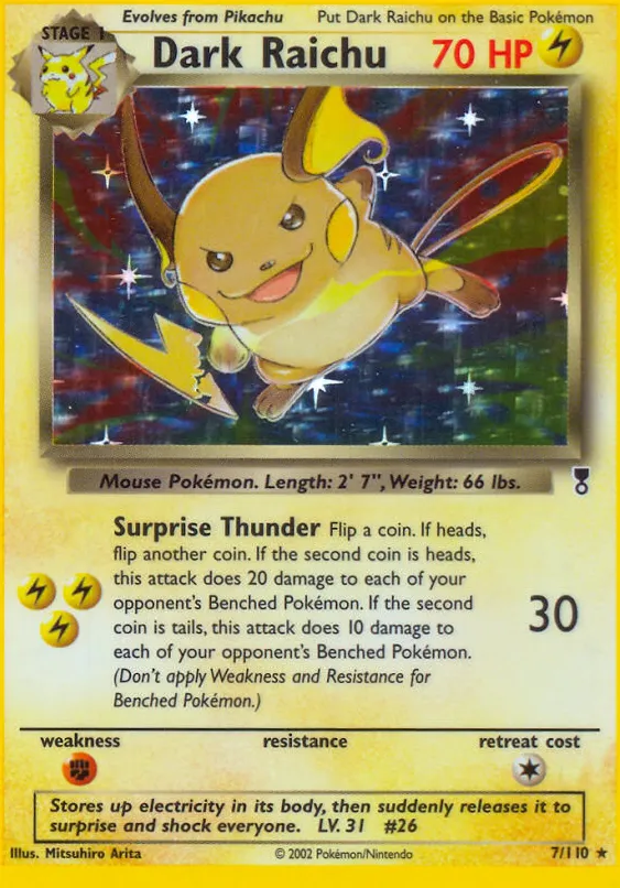 Dark Raichu — Legendary Collection — Pokemon
