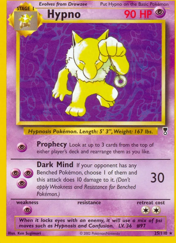 Hypno — Legendary Collection — Pokémon
