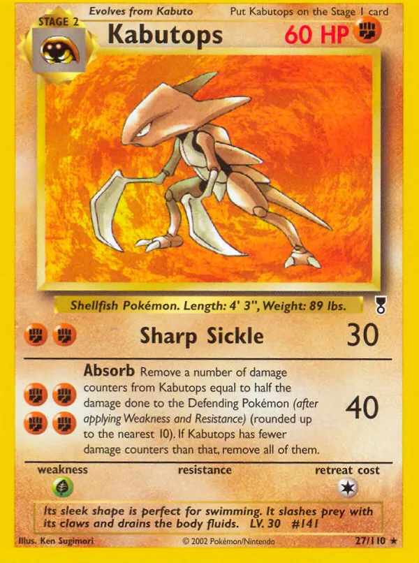 Kabutops — Legendary Collection — Pokemon