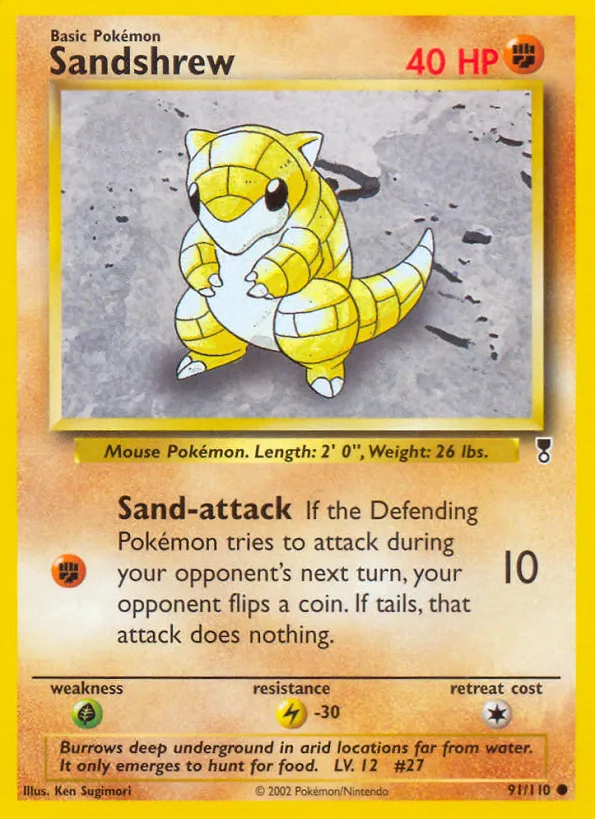 Sabelette — Legendary Collection — Pokemon
