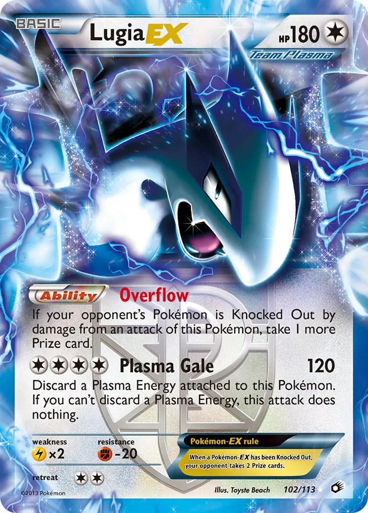 Lugia EX — Legendary Treasures — Pokemon