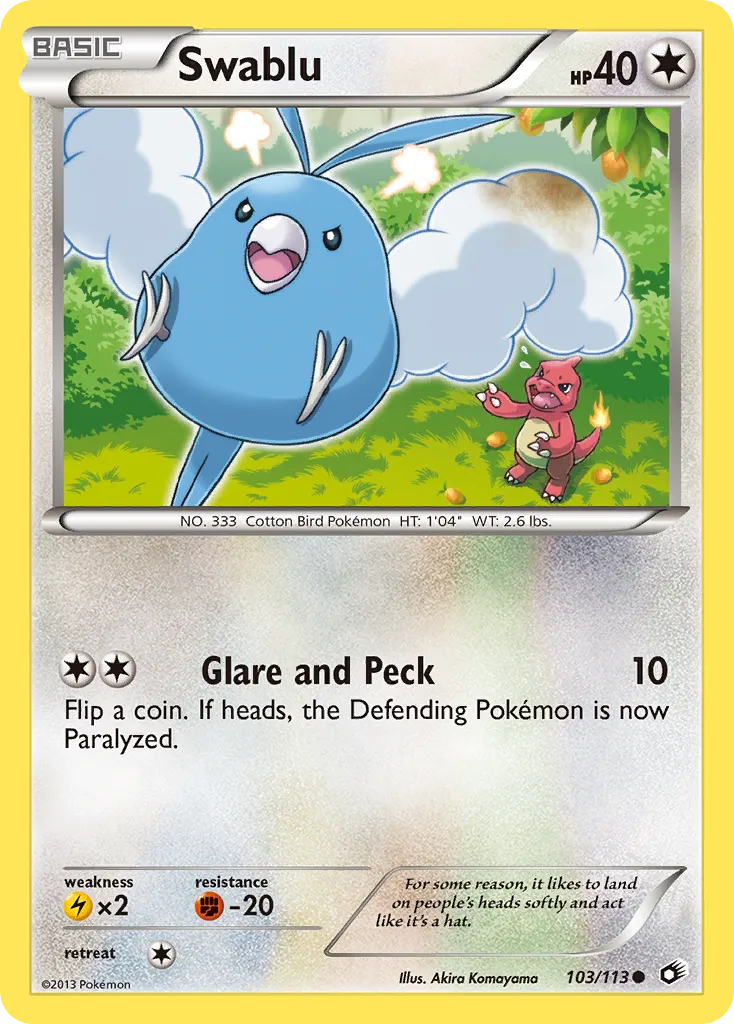 Swablu — Legendary Treasures — Pokemon
