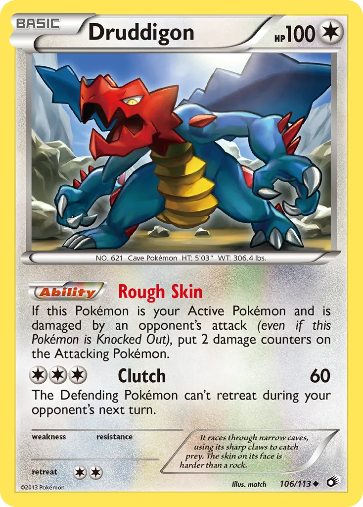 Druddigon — Legendary Treasures — Pokemon