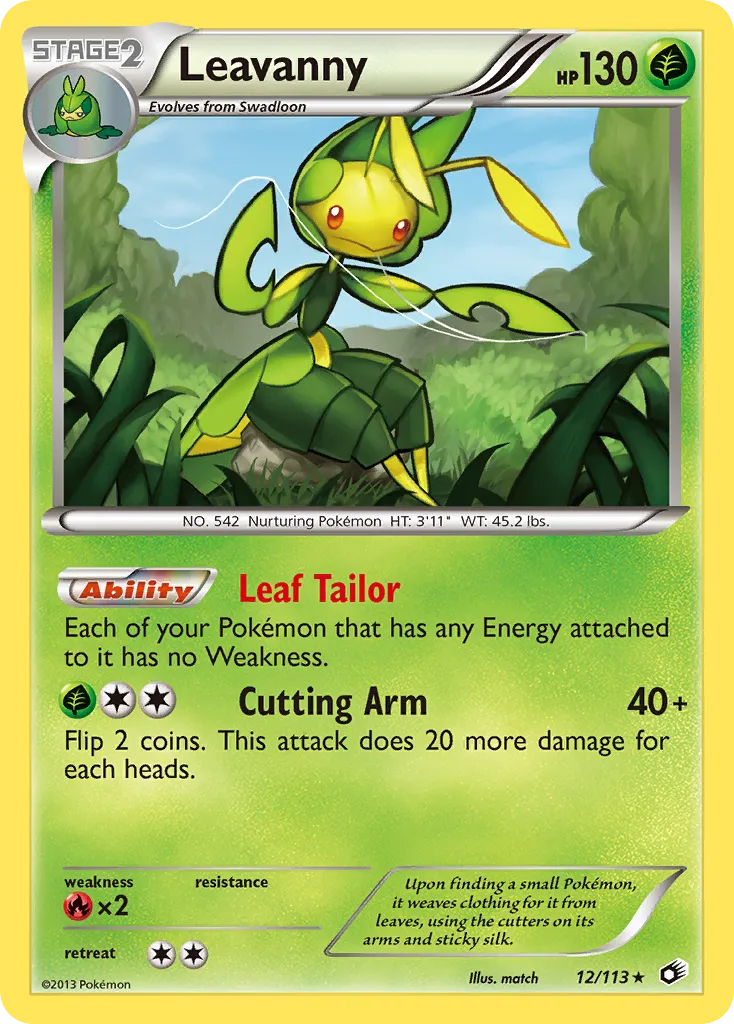 Leavanny — Legendary Treasures — Pokemon