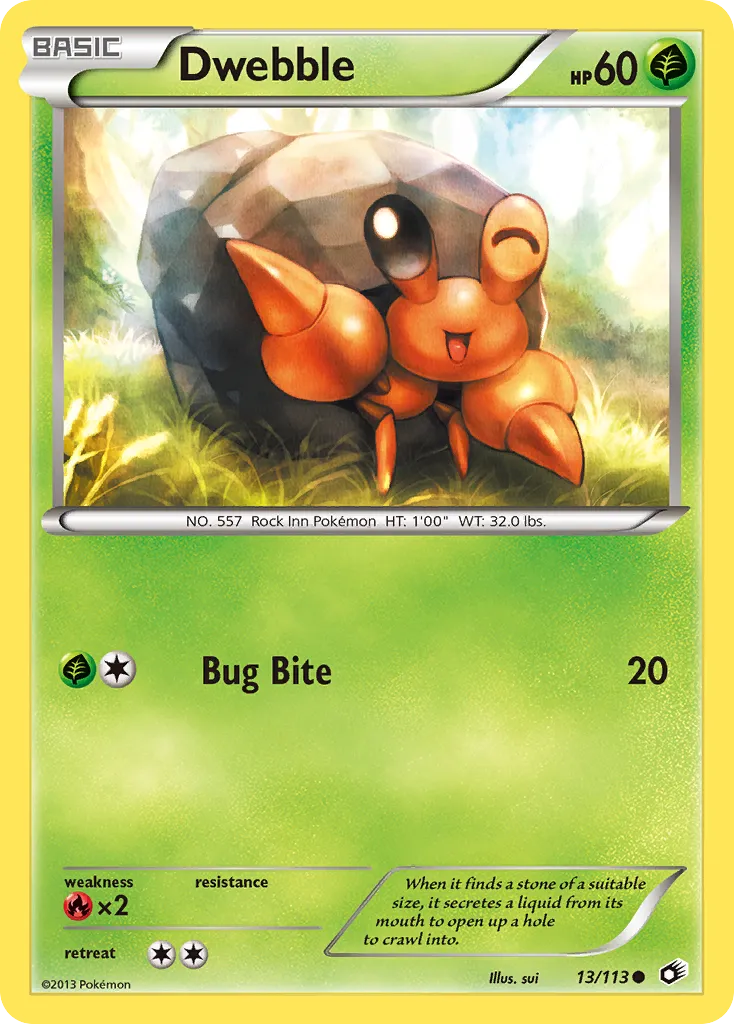 Dwebble — Legendary Treasures — Pokémon