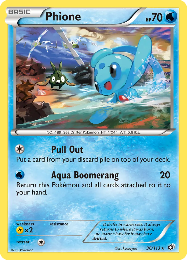 Phione — Legendary Treasures — Pokemon