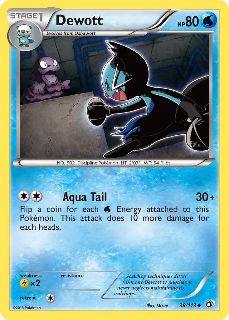 Dewott — Legendary Treasures — Pokemon
