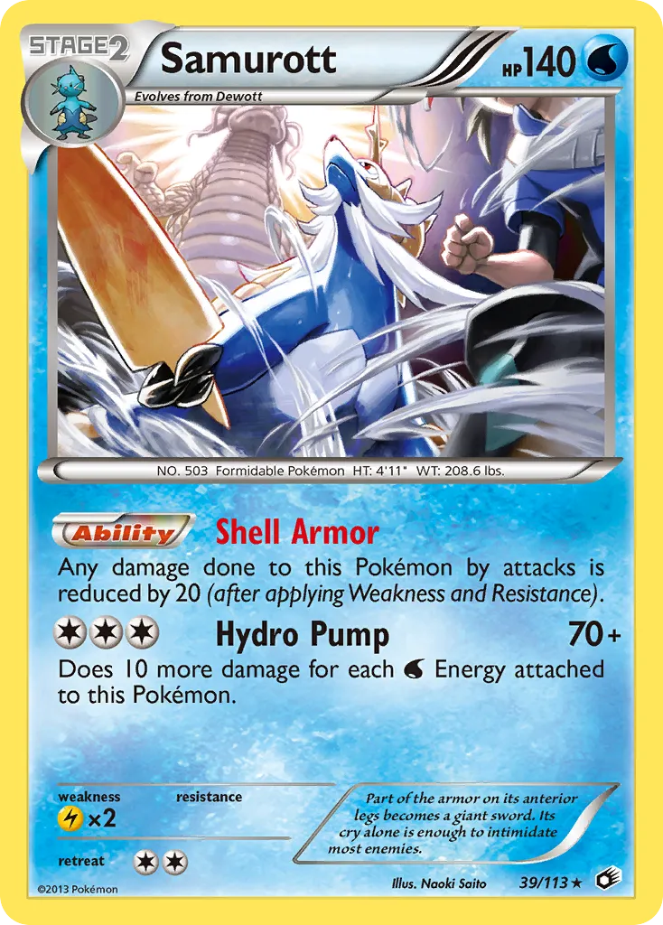 Samurott — Legendary Treasures — Pokemon