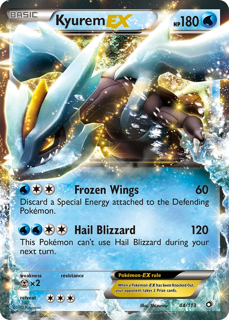 Kyurem EX — Legendary Treasures — Pokemon