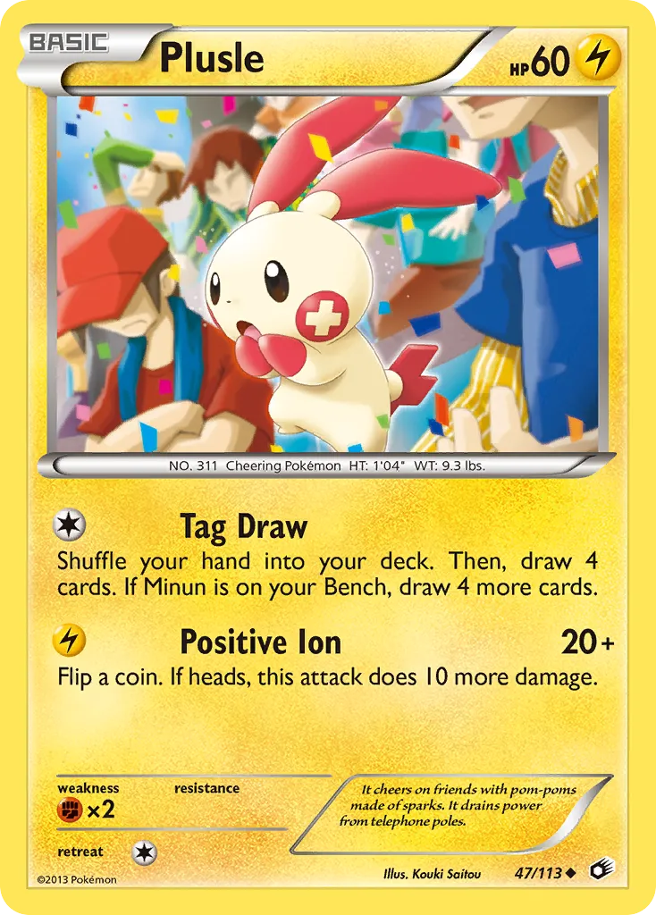 Plusle — Legendary Treasures — Pokemon