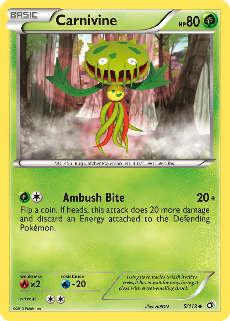 Carnivine — Legendary Treasures — Pokémon