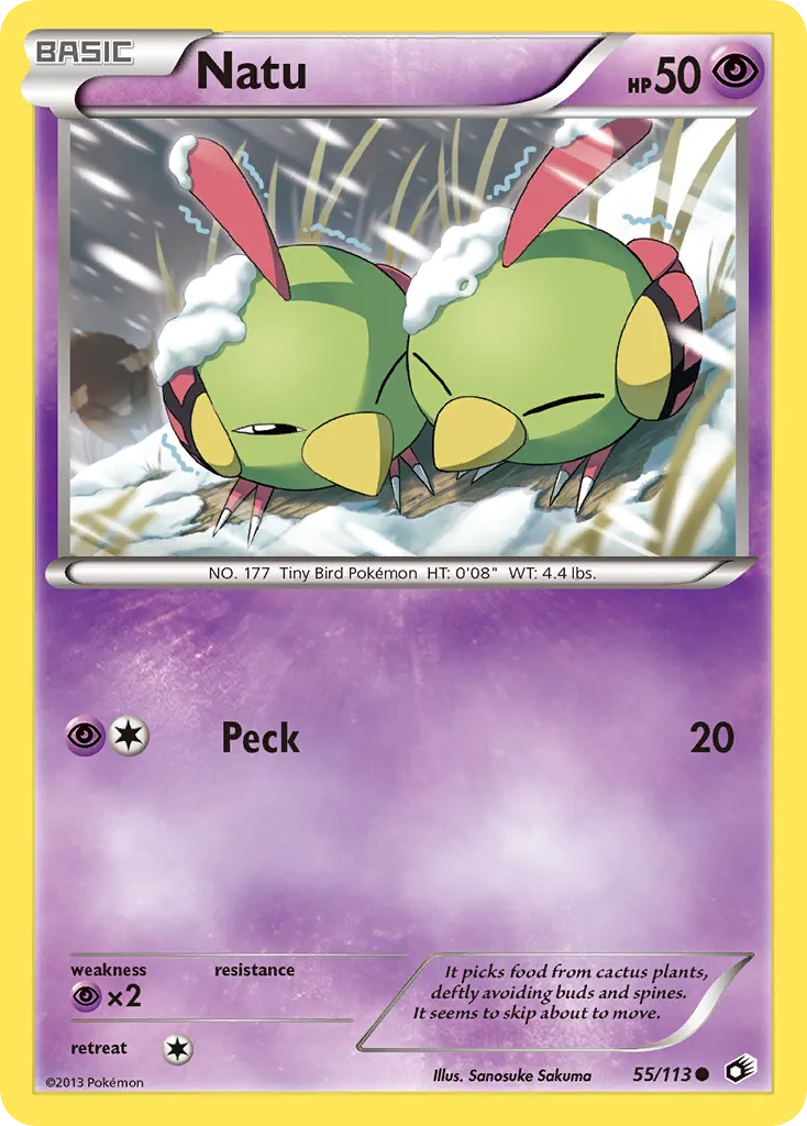 Natu — Legendary Treasures — Pokemon