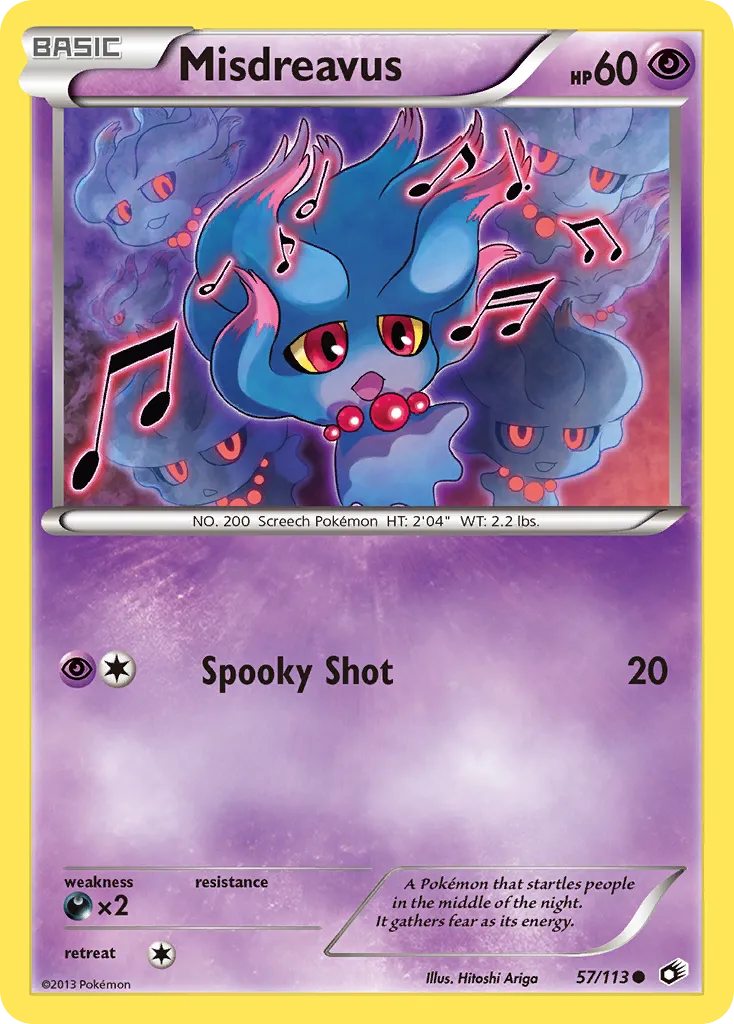 Misdreavus — Legendary Treasures — Pokemon