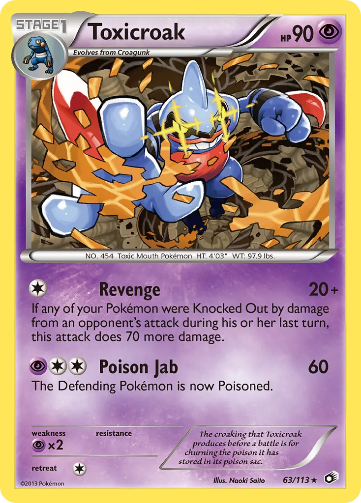 Toxicroak — Legendary Treasures — Pokemon