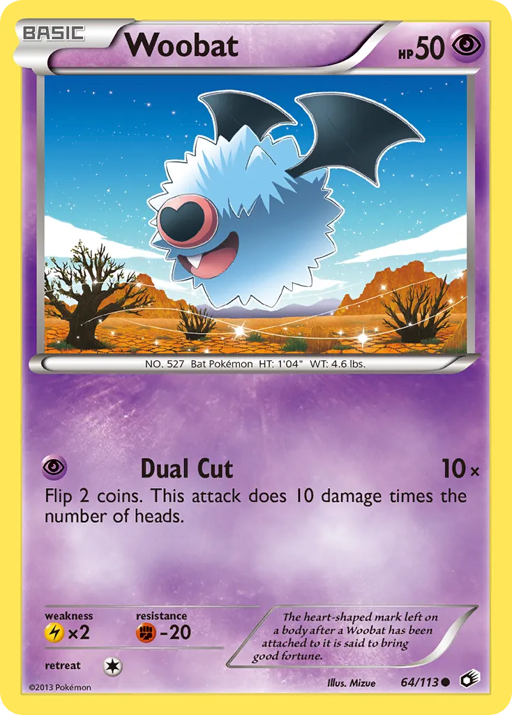 Woobat — Legendary Treasures — Pokemon