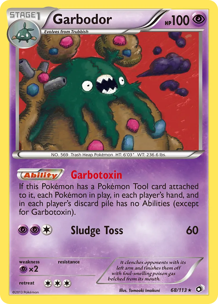 Garbodor — Legendary Treasures — Pokémon