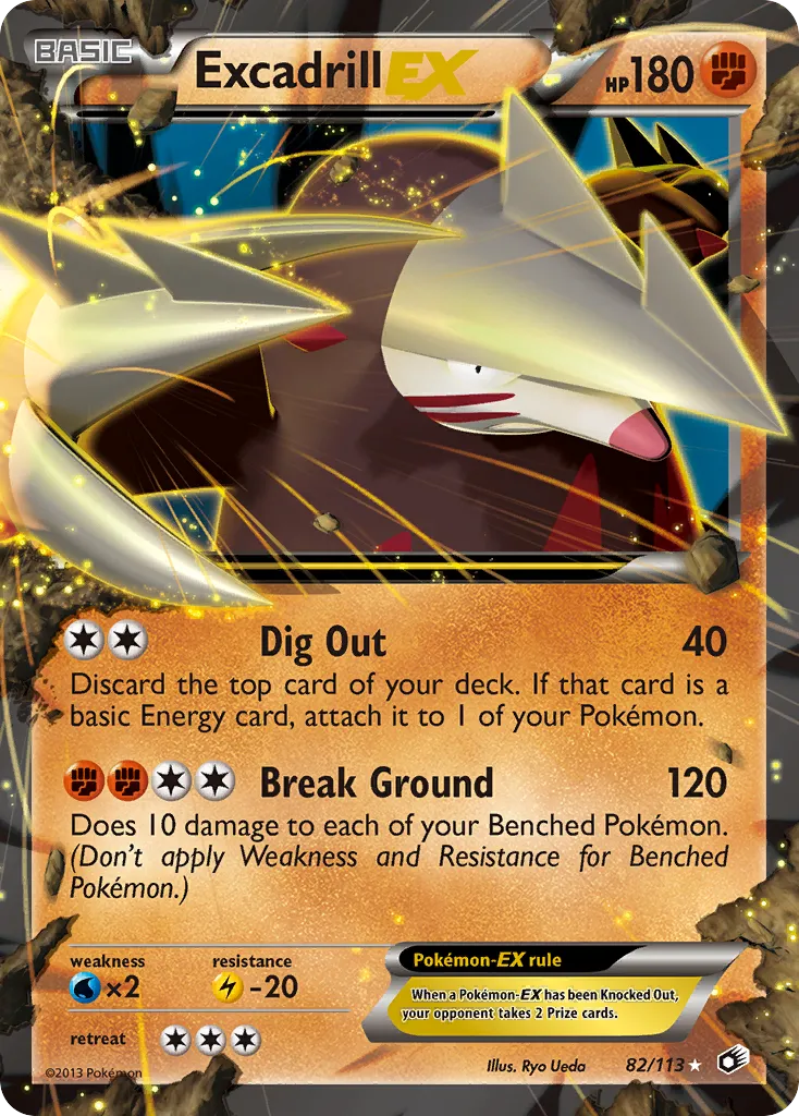 Excadrill EX — Legendary Treasures — Pokemon
