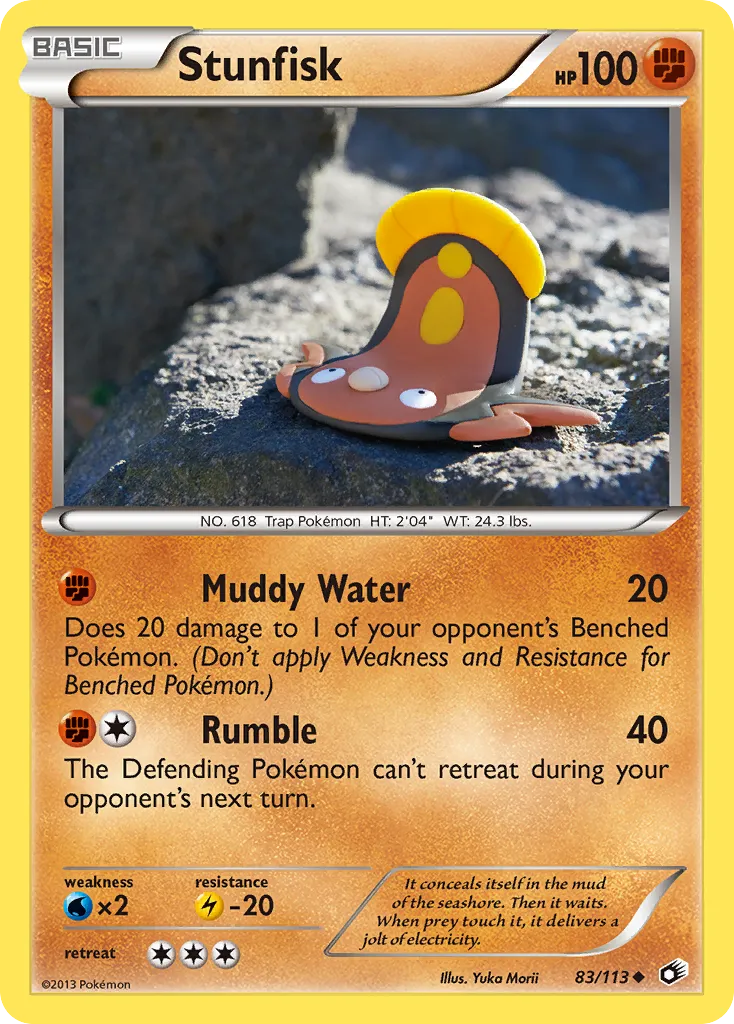 Stunfisk — Legendary Treasures — Pokemon