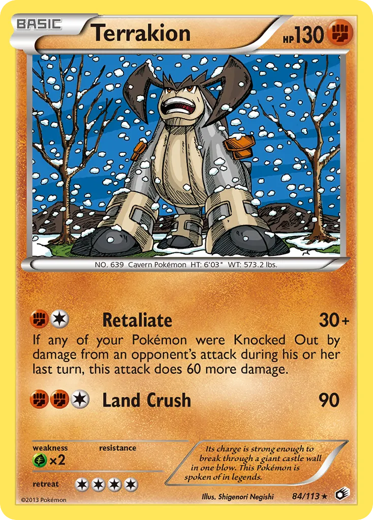Terrakion — Legendary Treasures — Pokemon