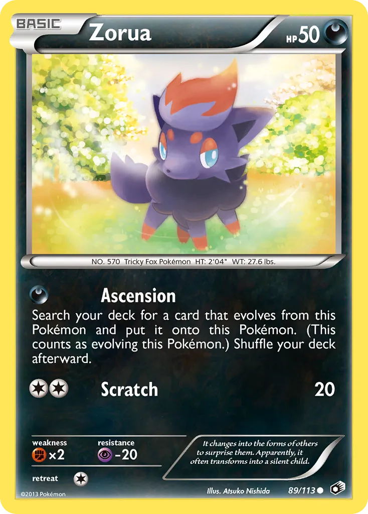 Zorua — Legendary Treasures — Pokemon