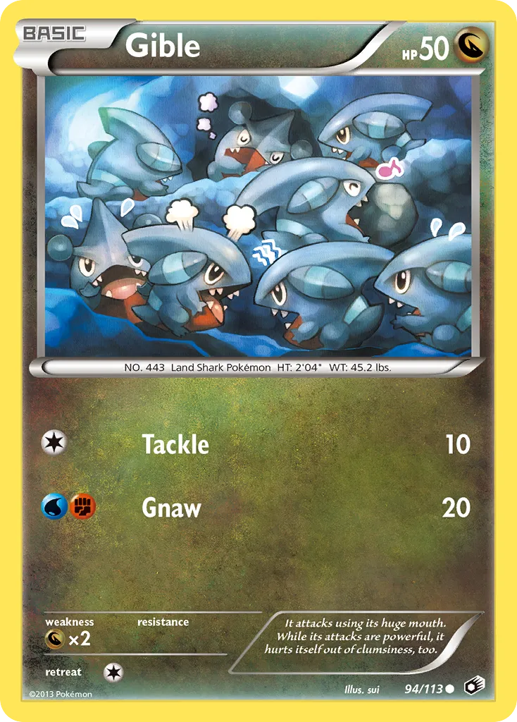 Gible — Legendary Treasures — Pokemon