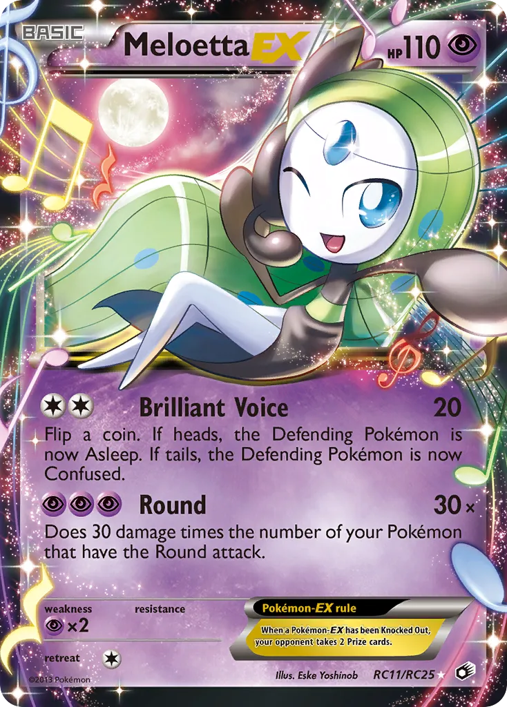 Meloetta EX — Legendary Treasures: Radiant Collection — Pokemon