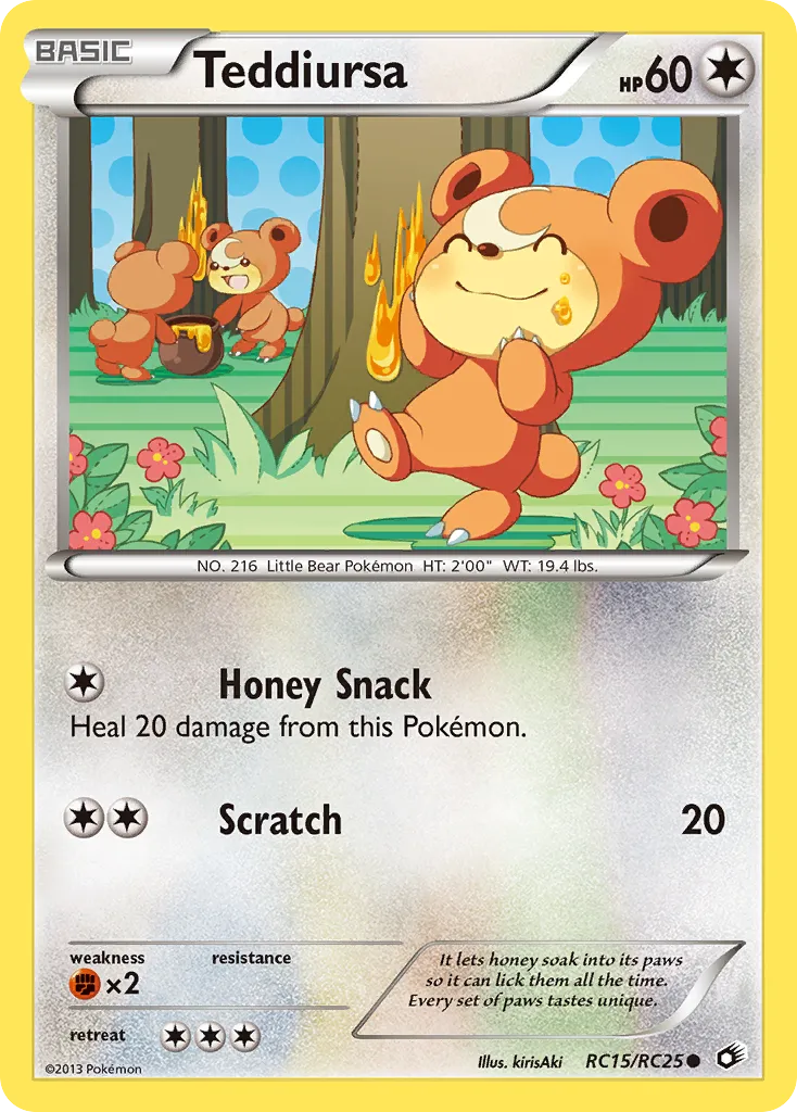 Teddiursa — Legendary Treasures: Radiant Collection — Pokemon