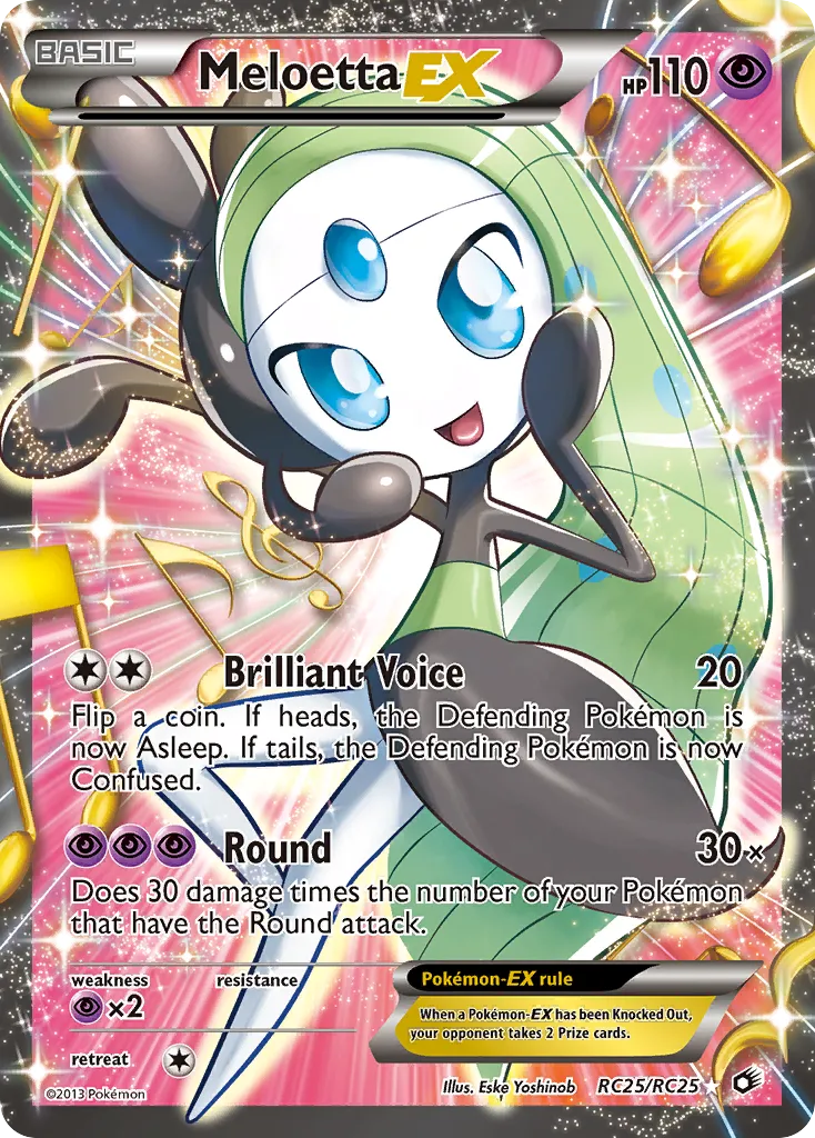 Meloetta EX — Legendary Treasures: Radiant Collection — Pokémon