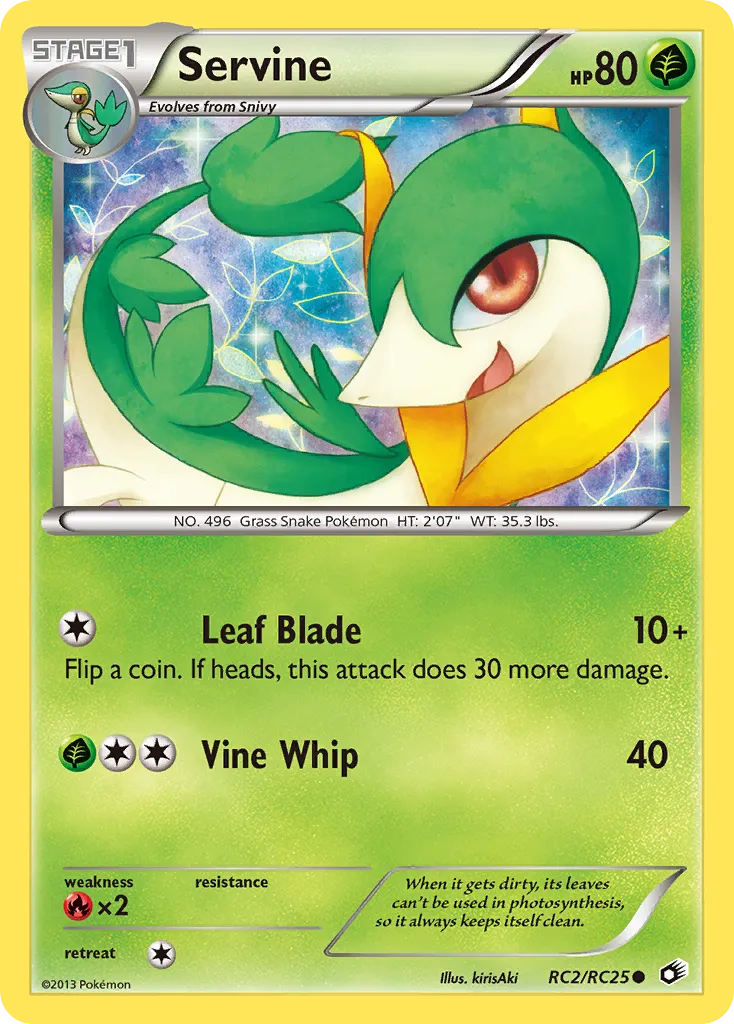 Servine — Legendary Treasures: Radiant Collection — Pokemon