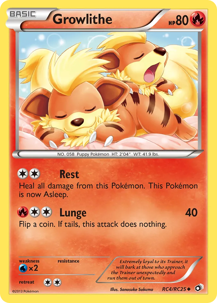 Growlithe — Legendary Treasures: Radiant Collection — Pokemon