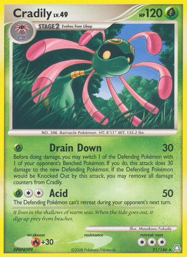 Cradily — Legends Awakened — Pokemon