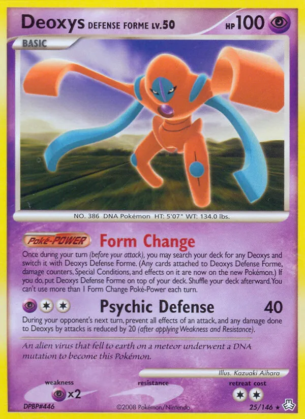 Deoxys Forme Défense Lv.50 — Legends Awakened — Pokemon