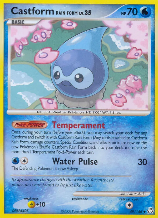 Castform Rain Form — Legends Awakened — Pokemon