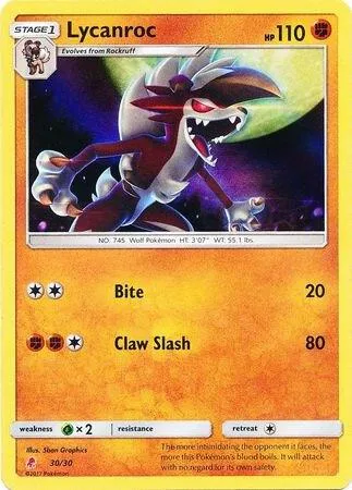 Lycanroc — SM Trainer Kit: Lycanroc & Alolan Raichu — Pokemon