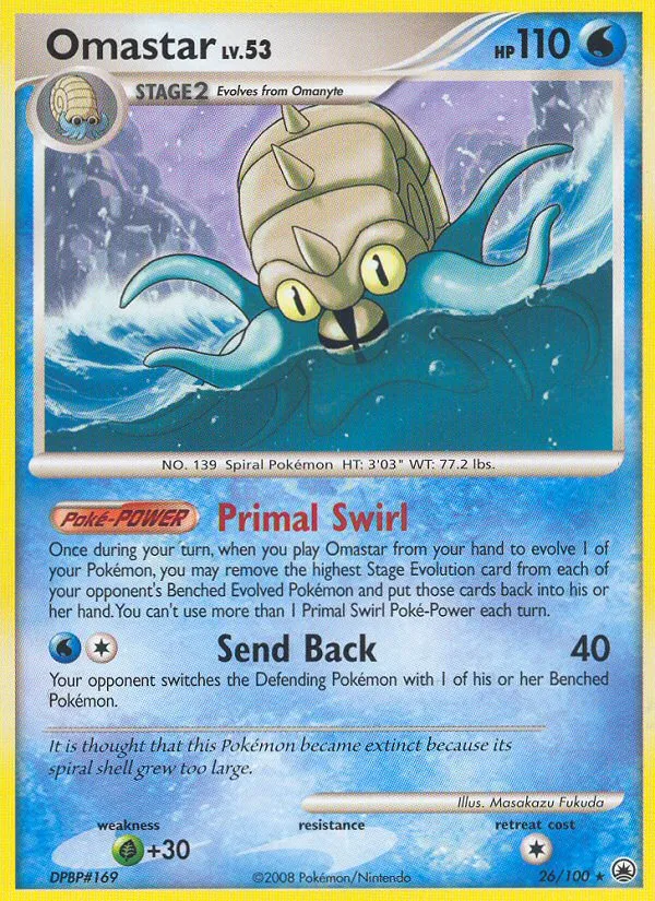 Omastar — Majestic Dawn — Pokemon
