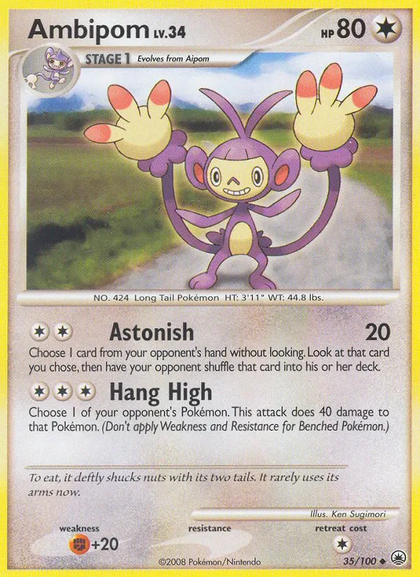 Ambipom — Majestic Dawn — Pokemon