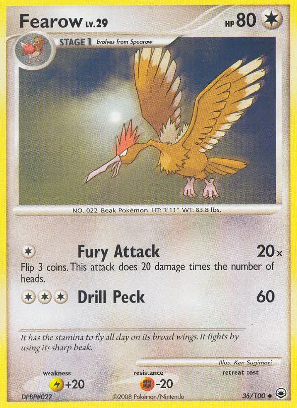 Fearow — Majestic Dawn — Pokemon