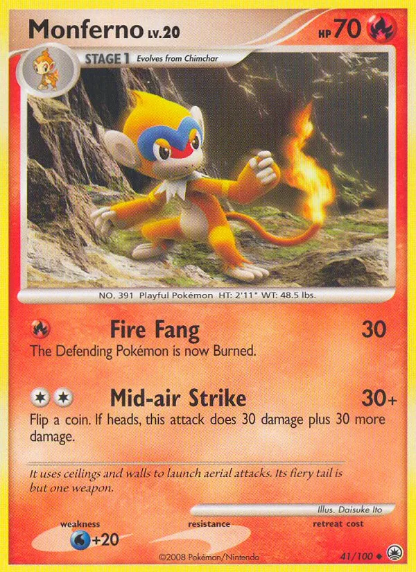 Chimpenfeu Lv.20 — Majestic Dawn — Pokémon