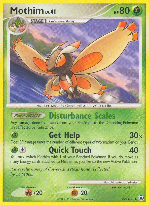 Mothim — Majestic Dawn — Pokemon
