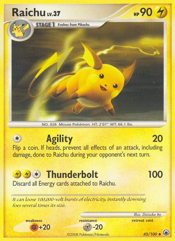 Raichu Lv.37 — Majestic Dawn — Pokémon