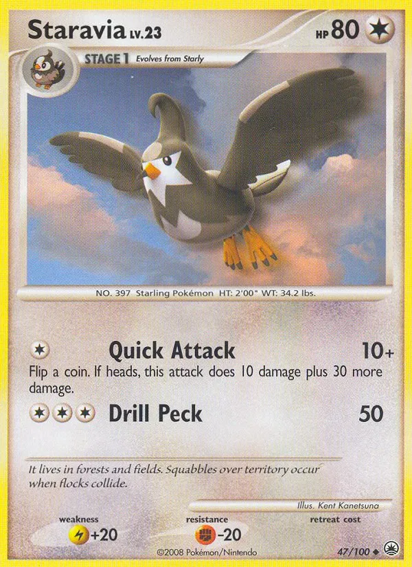 Étourvol Lv.23 — Majestic Dawn — Pokémon